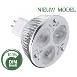 Afbeelding van 3x2WATT - MR16 - DIMBAAR vervangt 35 Watt (nieuw model)