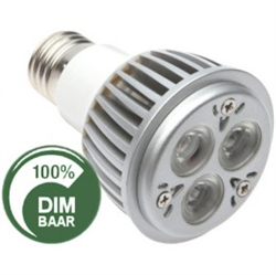 Afbeelding van 3x2Watt - E27 spot - CREE LED vervangt 40 Watt