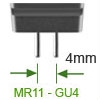 Afbeelding van categorie MR11 / GU4  Halogeen spot 35mm